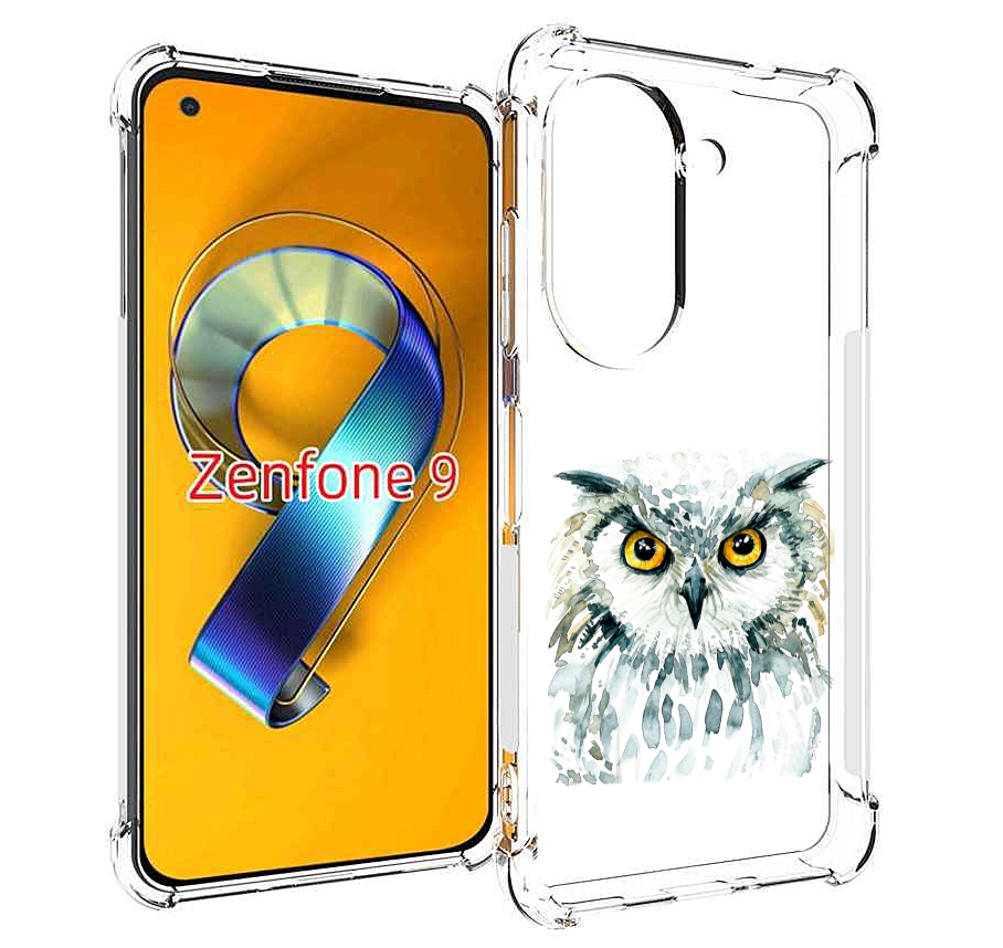 

Чехол MyPads Серьезная сова для Asus Zenfone 9 (AI2202), Прозрачный, Tocco