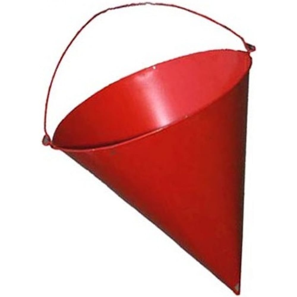 Конусное пожарное металлическое ведро, красное СПЕЦ ОГН-ВЕД001 конусное пожарное ведро спец