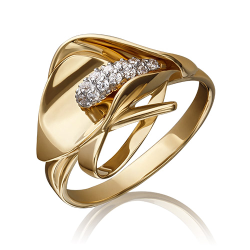 

Кольцо из золота р. 18 PLATINA jewelry 01-5227-00-401-1130-23, фианит, 01-5227-00-401-1130-23