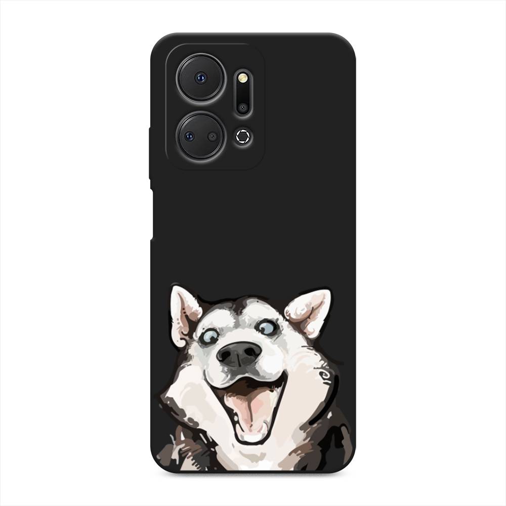 

Чехол Awog на Honor X7A "Радостный хаски", Белый;голубой;черный, 6120652-1