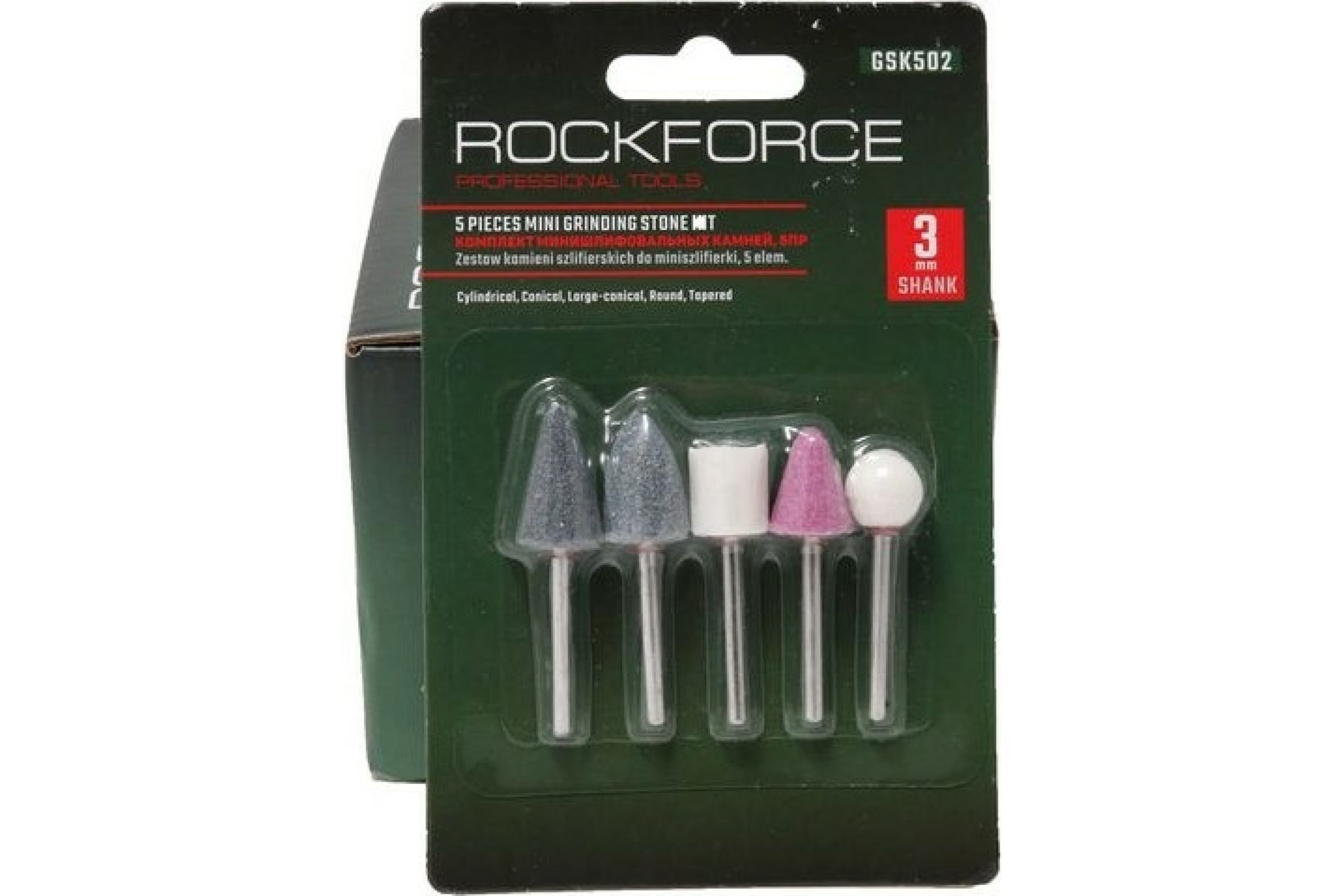 ROCKFORCE Набор камней абразивных 5пр RF-GSK502 305₽