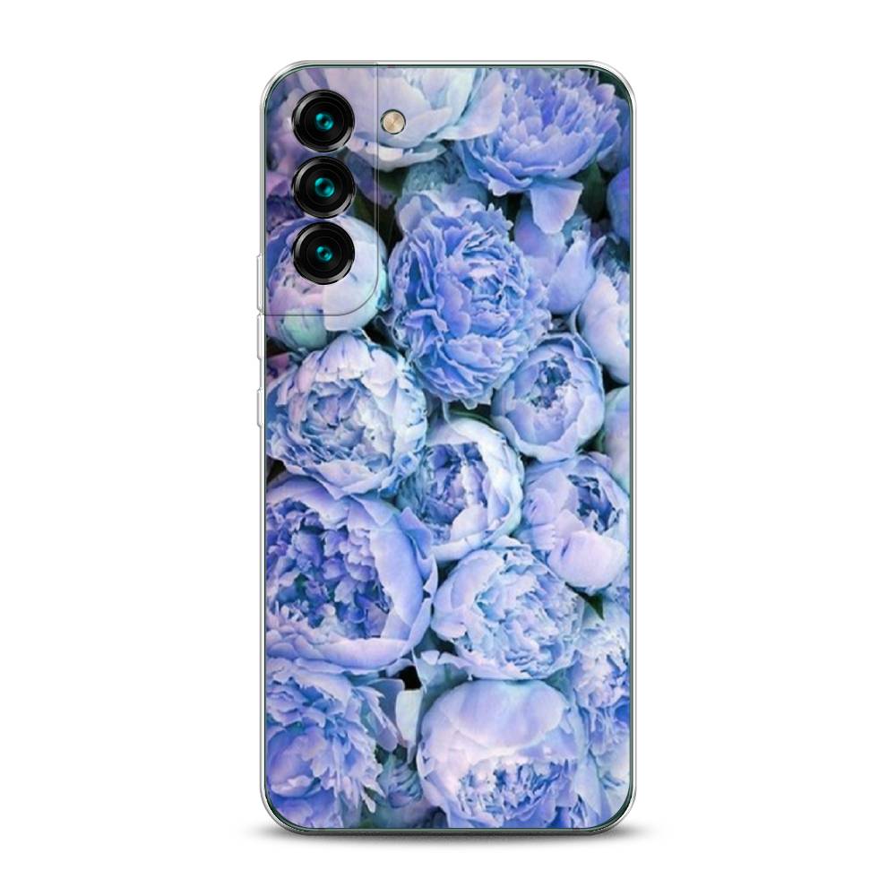 

Чехол Awog на Samsung Galaxy S22 / Самсунг S22 "Пионы голубые", Голубой, 2103850-8