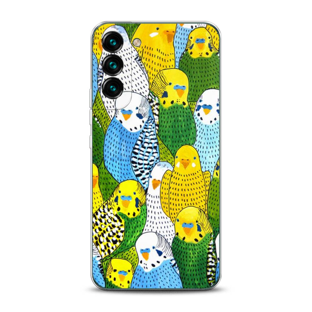 

Чехол Awog на Samsung Galaxy S22 / Самсунг S22 "Попугаи", Желтый;зеленый;голубой, 2103850-1