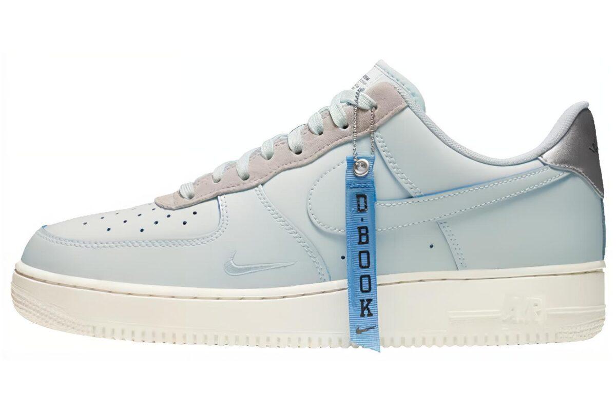 

Кеды унисекс Nike Air Force 1 GS голубые 38 EU, Голубой, Air Force 1 GS