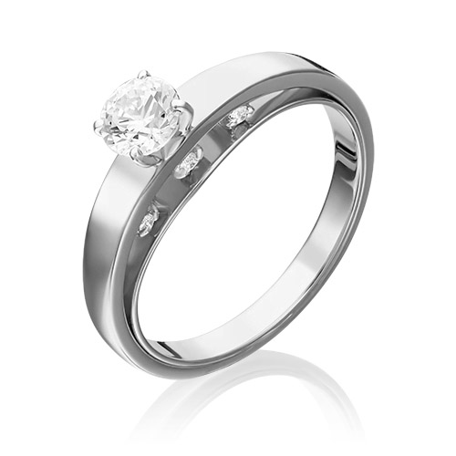 

Кольцо из золота р.  PLATINA jewelry 01-5258-00-501-1120-38, фианит, 01-5258-00-501-1120-38