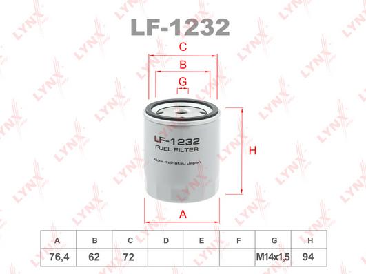 

Фильтр топливный LYNXauto lf1232, Фильтр топливный LYNXauto lf1232 LYNXauto lf1232