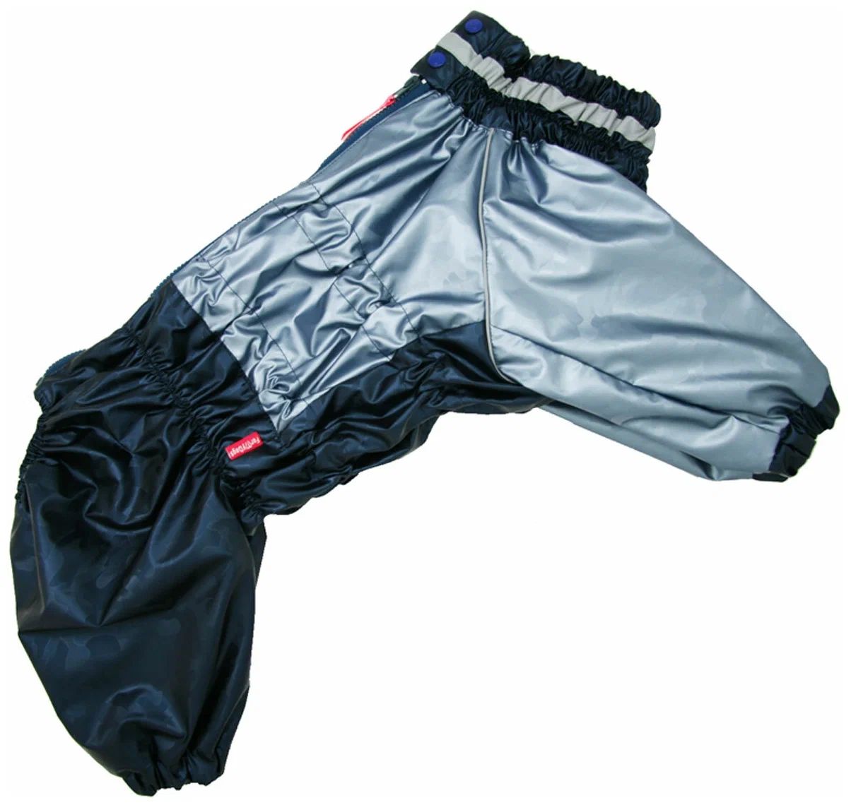 

Дождевик для собак FOR MY DOGS синий металлик для мальчиков, 555SS-2021 M (C1)