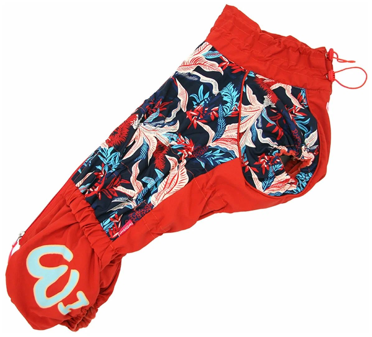

Комбинезон для вельш-корги FOR MY DOGS красный для девочек, FW1032-2021 F (K43)