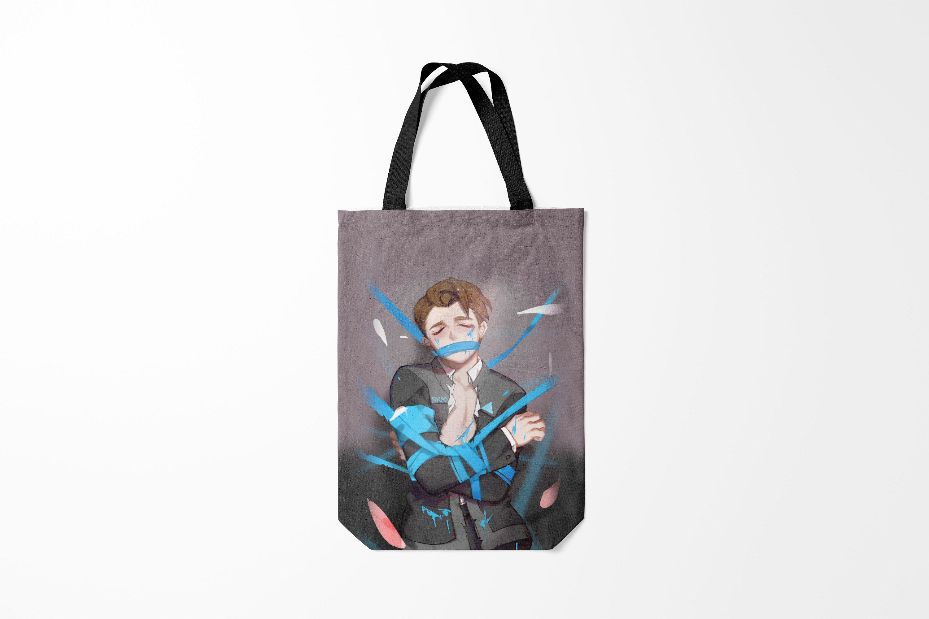 

Сумка шoппер унисекс Burnettie Detroit become human Connor,, Detroit become human Connor