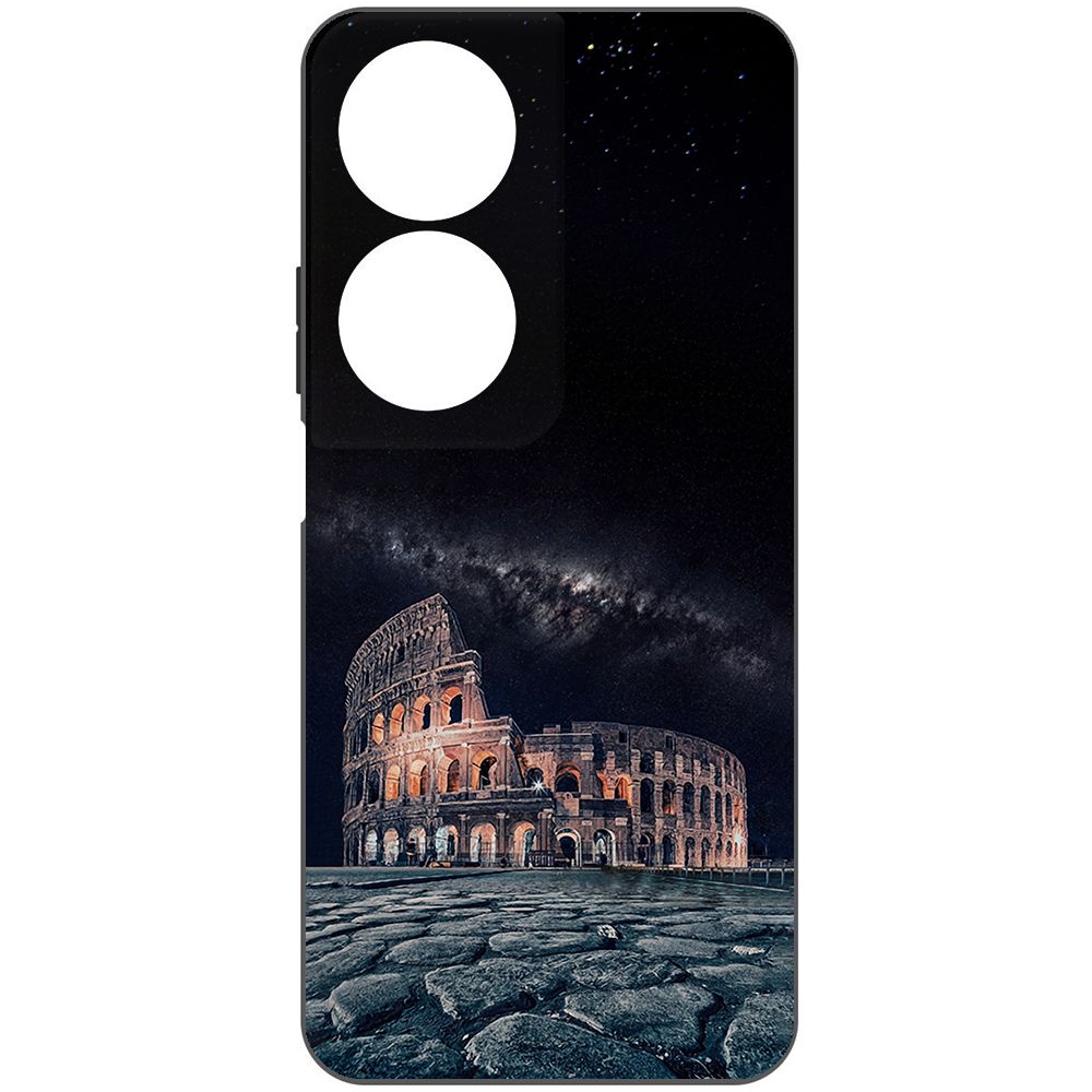 

Чехол-накладка Krutoff Soft Case Италия, Колизей для Honor X7b черный