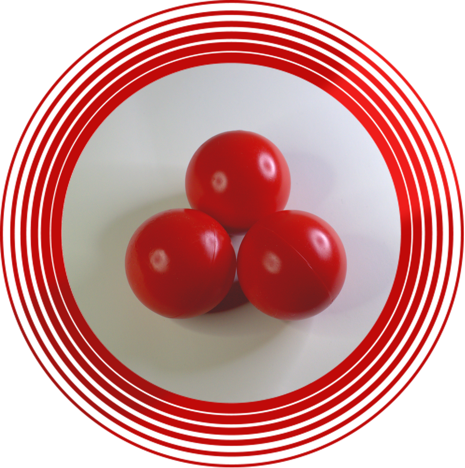 Мячи для жонглирования РРМ 62 мм набор-3 шт Джагл Красный