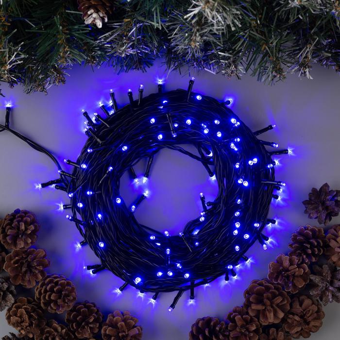 

Световая гирлянда новогодняя Luazon Lighting Нить 705564 20 м синий, Нить