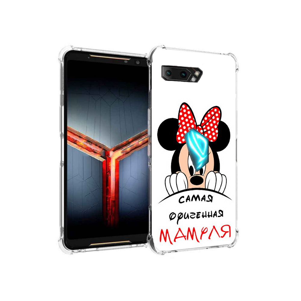 

Чехол MyPads Tocco для Asus ROG Phone 2 Самая лучшая мамуля Мини Маус, Прозрачный, Tocco