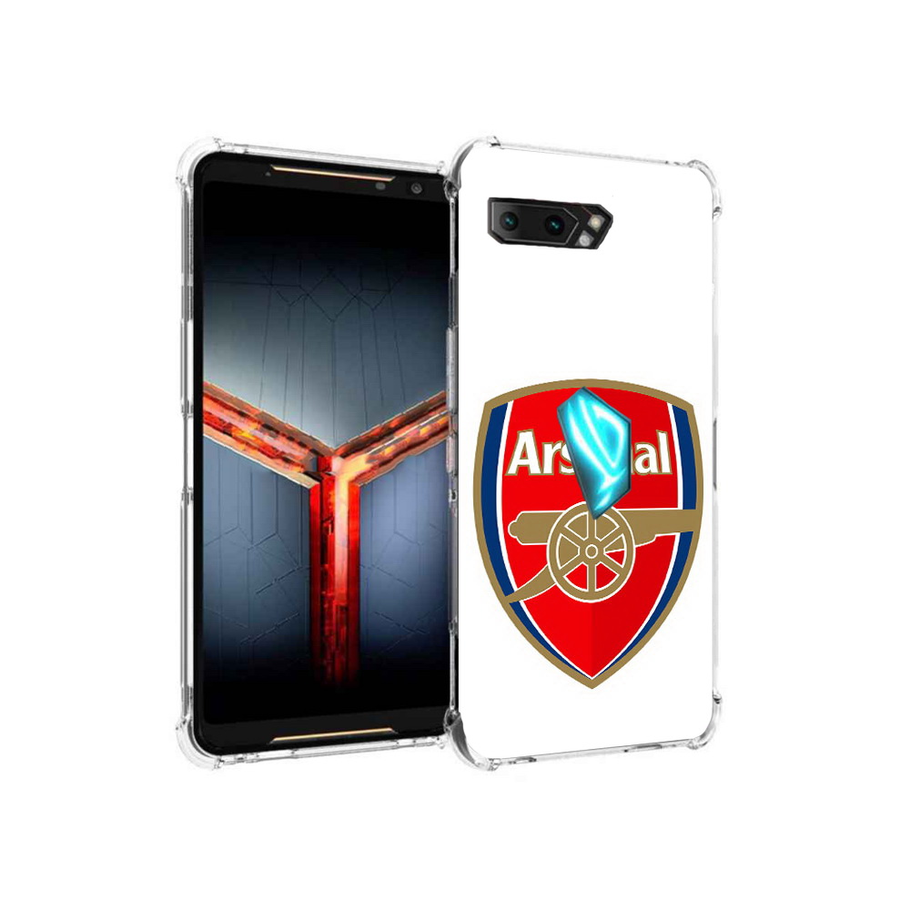 

Чехол MyPads Tocco для Asus ROG Phone 2 ФК Арсенал логотип, Прозрачный, Tocco