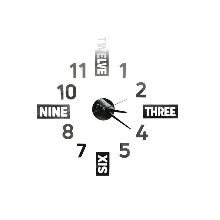 

Интерьерные часы-наклейка Time, 70 х 70 см