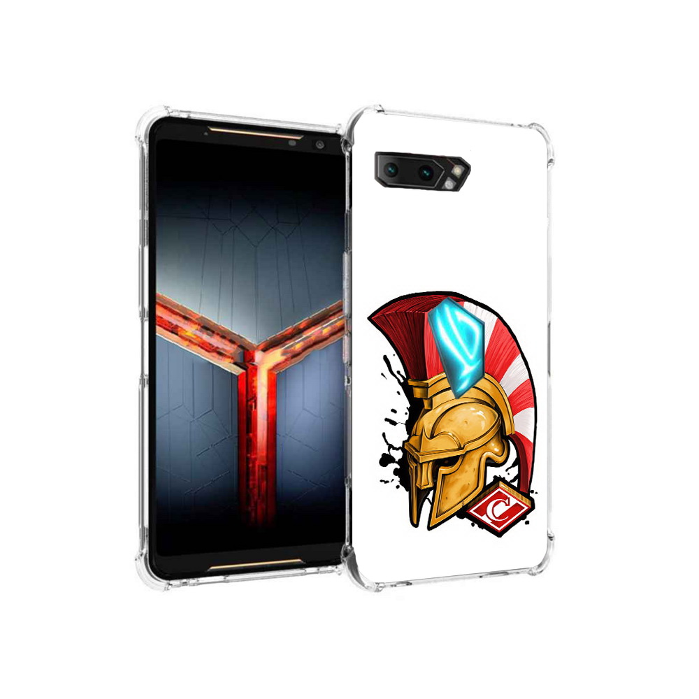 

Чехол MyPads Tocco для Asus ROG Phone 2 ФК спартак шлем, Прозрачный, Tocco