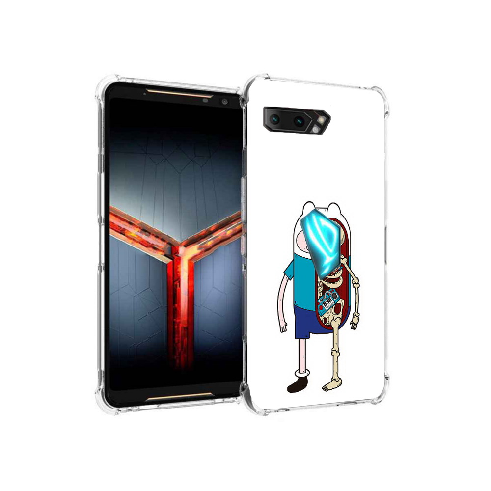 

Чехол MyPads Tocco для Asus ROG Phone 2 Финн скелет, Прозрачный, Tocco