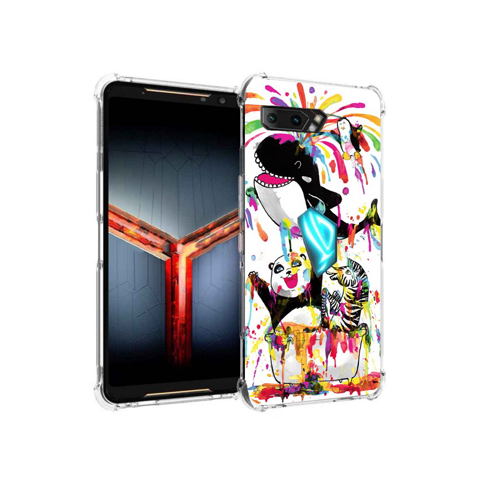 

Чехол MyPads Tocco для Asus ROG Phone 2 Хиппи кит, Прозрачный, Tocco