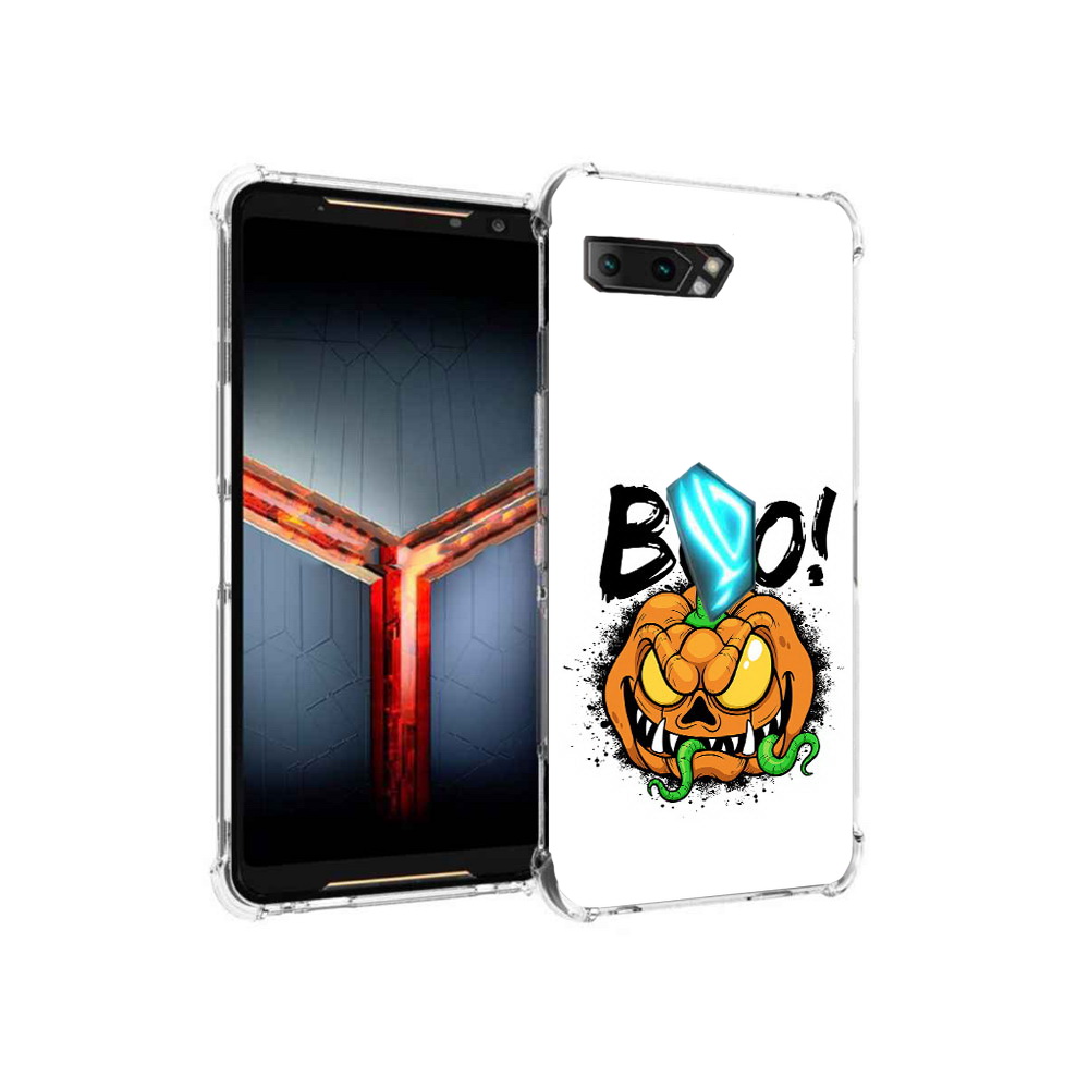 

Чехол MyPads Tocco для Asus ROG Phone 2 Хэллоуин бу, Прозрачный, Tocco
