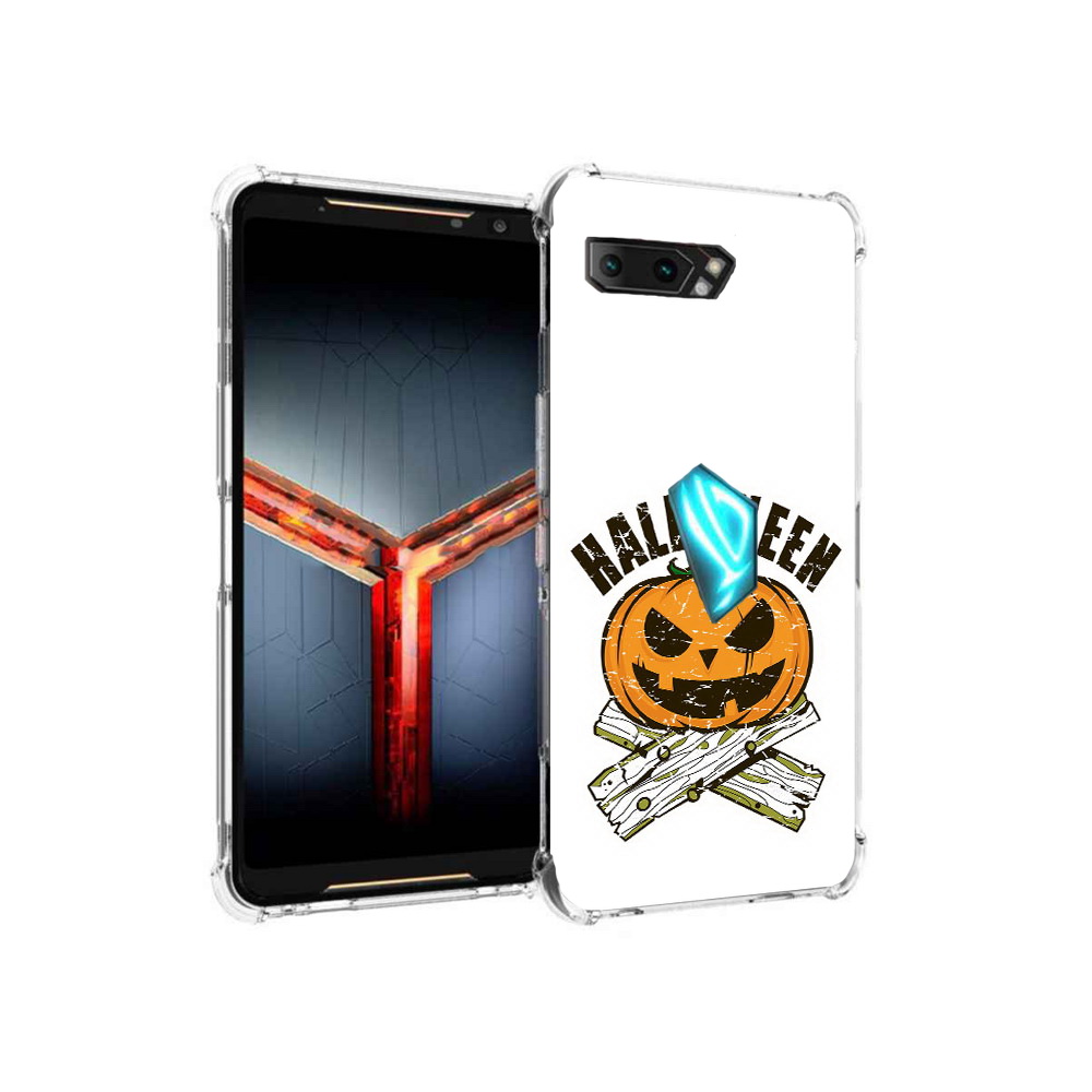 

Чехол MyPads Tocco для Asus ROG Phone 2 Хэллоуин доски тыква, Прозрачный, Tocco