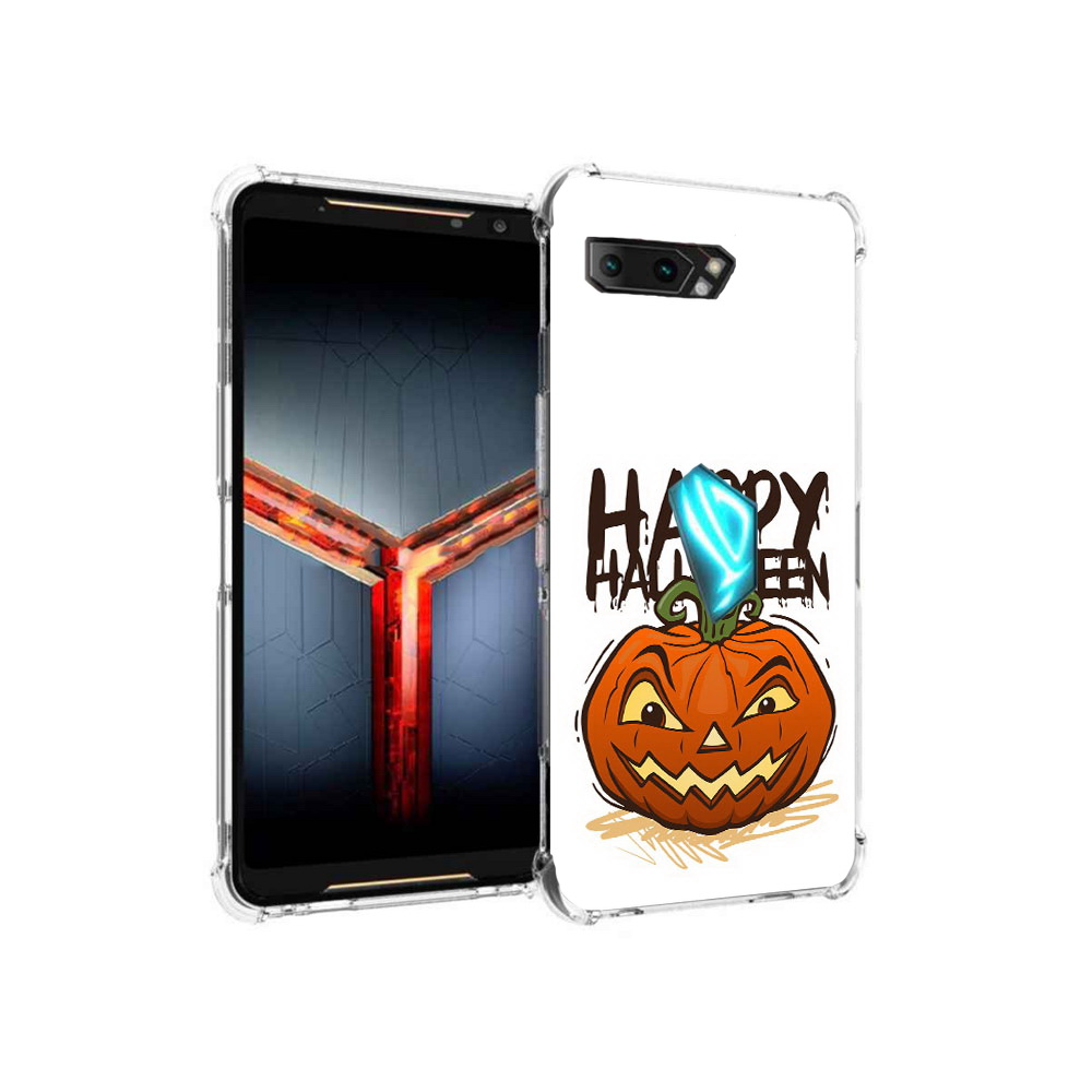 

Чехол MyPads Tocco для Asus ROG Phone 2 Хэллоуин счастливый, Прозрачный, Tocco