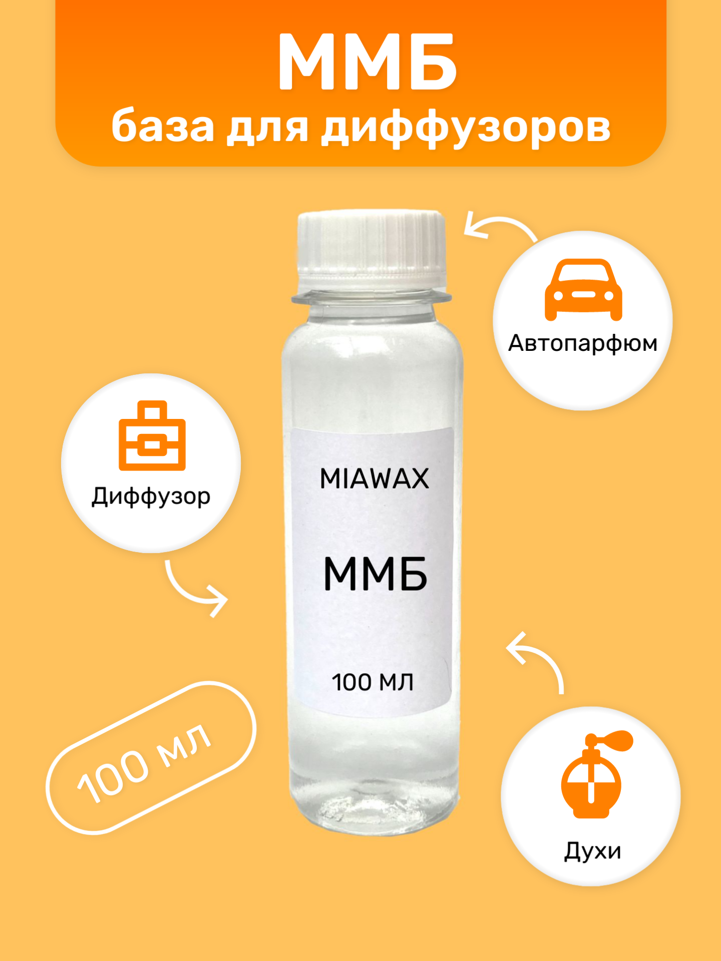 

Основа MIAWAX ММБ для диффузора, 100 мл, Прозрачный