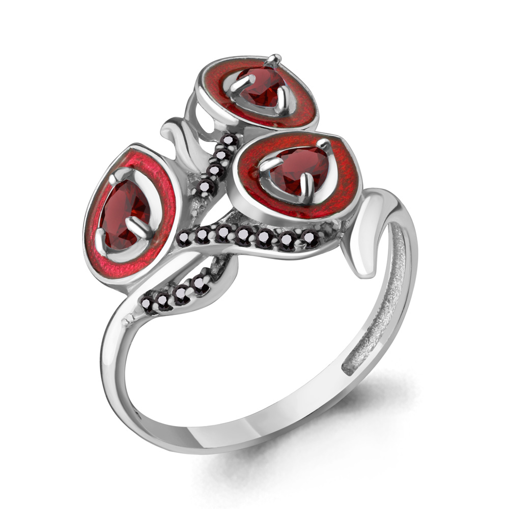 

Кольцо из серебра р.  AQUAMARINE 6588903Ч_925_р, 6588903Ч_925_р