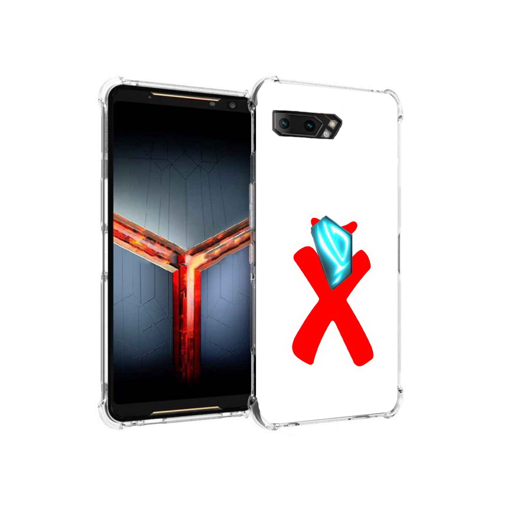 фото Чехол mypads tocco для asus rog phone 2 абстракция буква х