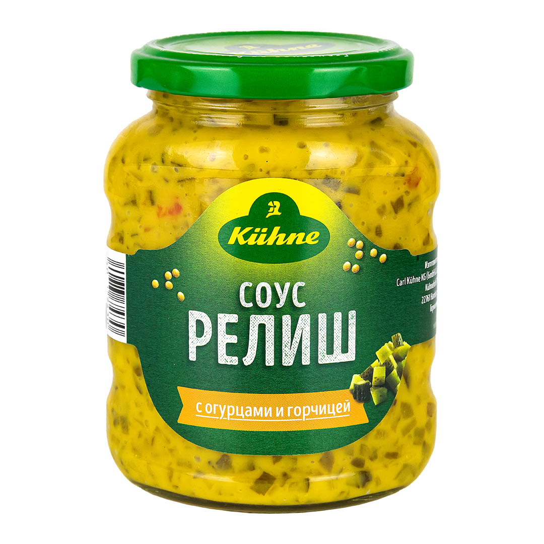 

Соус релиш Kuhne с огурцами и горчицей 350 г