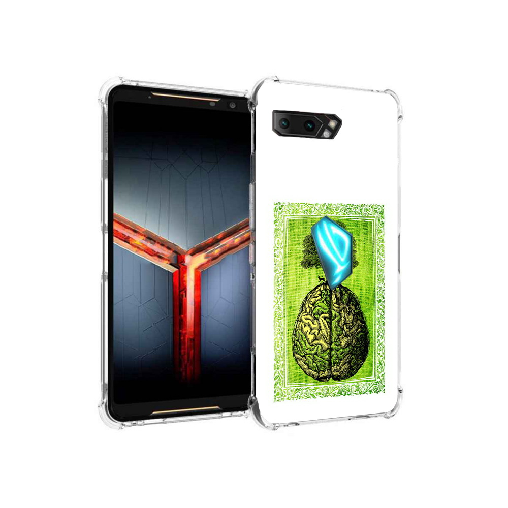 

Чехол MyPads Tocco для Asus ROG Phone 2 абстракция здоровый мозг, Прозрачный, Tocco