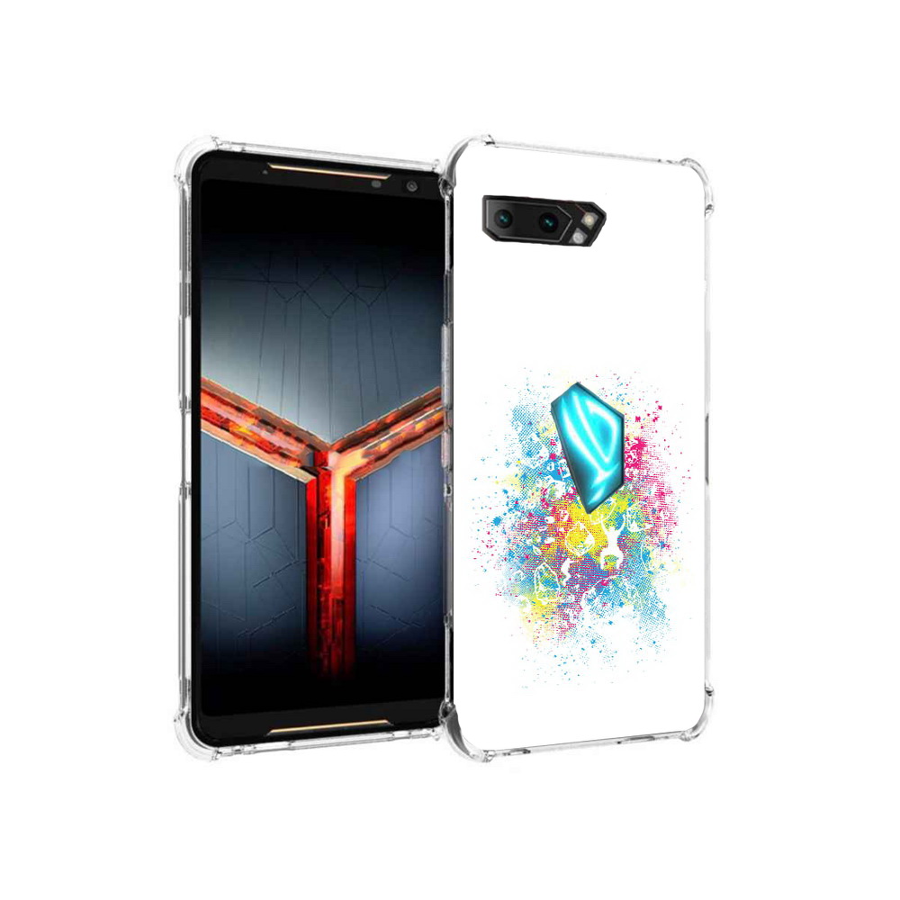 

Чехол MyPads Tocco для Asus ROG Phone 2 акварель абстракция, Прозрачный, Tocco