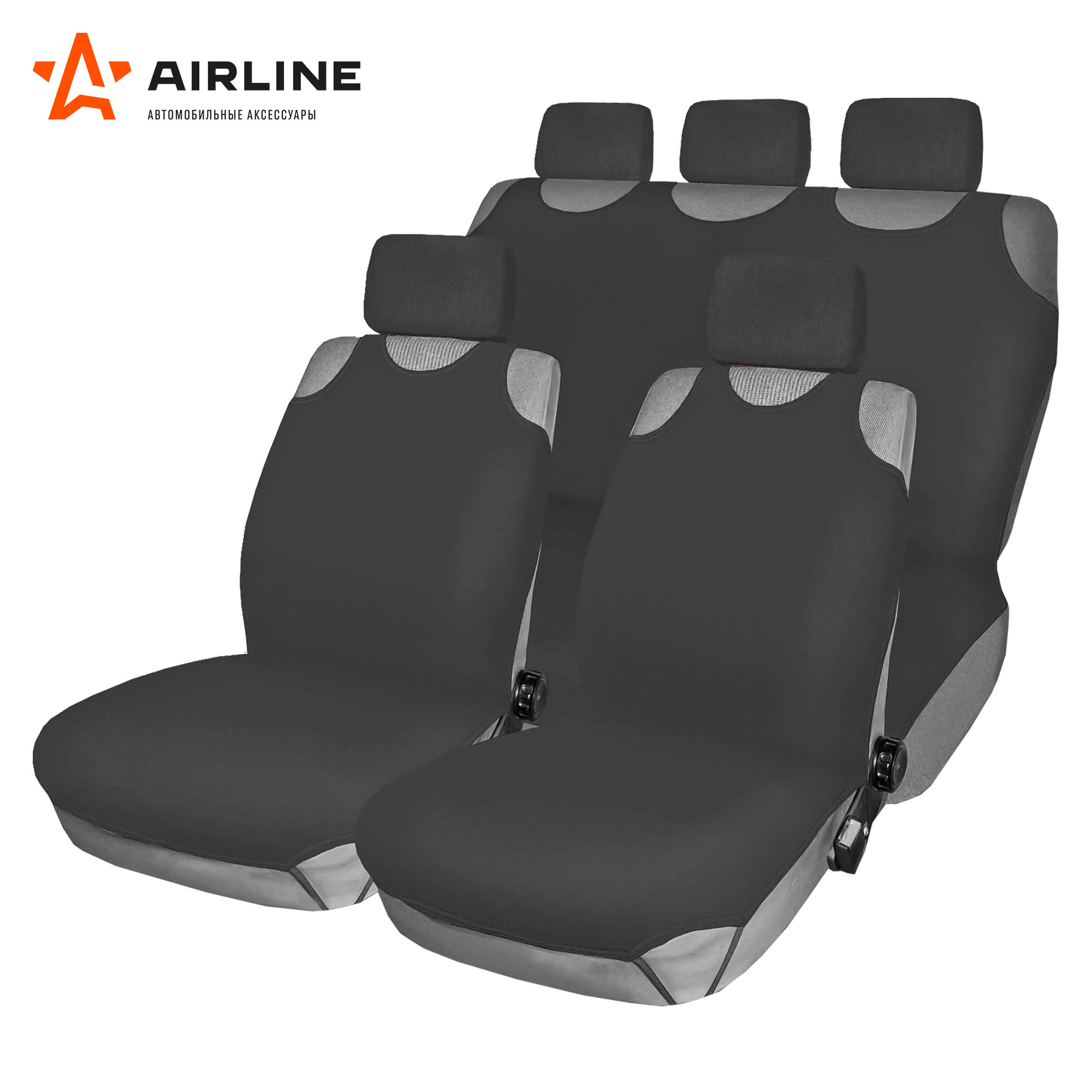 

AIRLINE Чехлы-майки F2k компл.передниезадние, цвет серый, полиэстер(ASC-F2k)