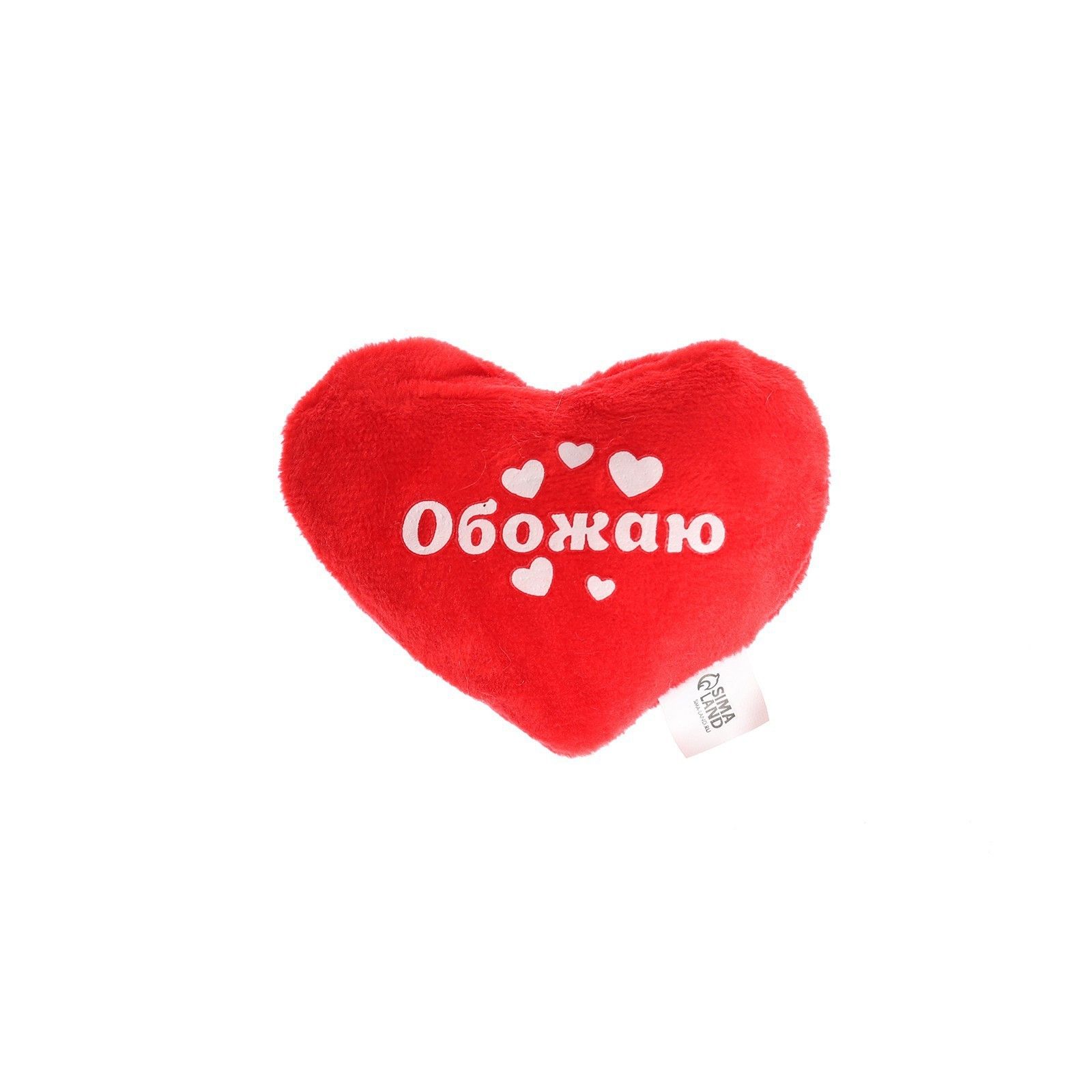 

Мягкая игрушка-магнит Сердечко Обожаю Milo toys 7 х 7 см, Красный
