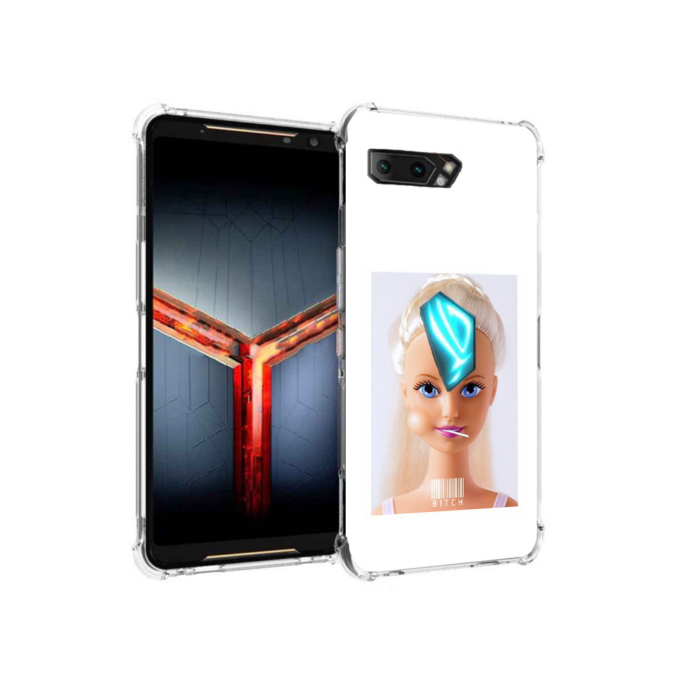 

Чехол MyPads Tocco для Asus ROG Phone 2 барби, Прозрачный, Tocco