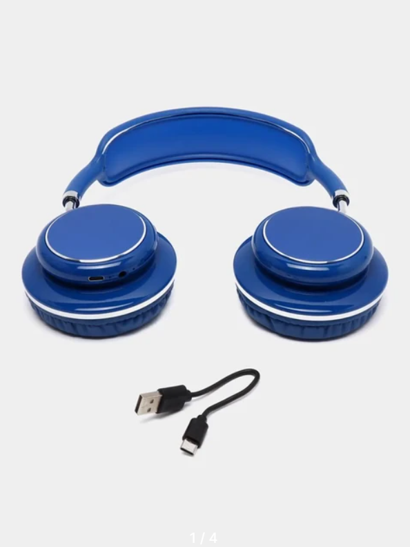 

Наушники беспроводные Bluetooth ZYC Max Wireless синий, ZYC Max