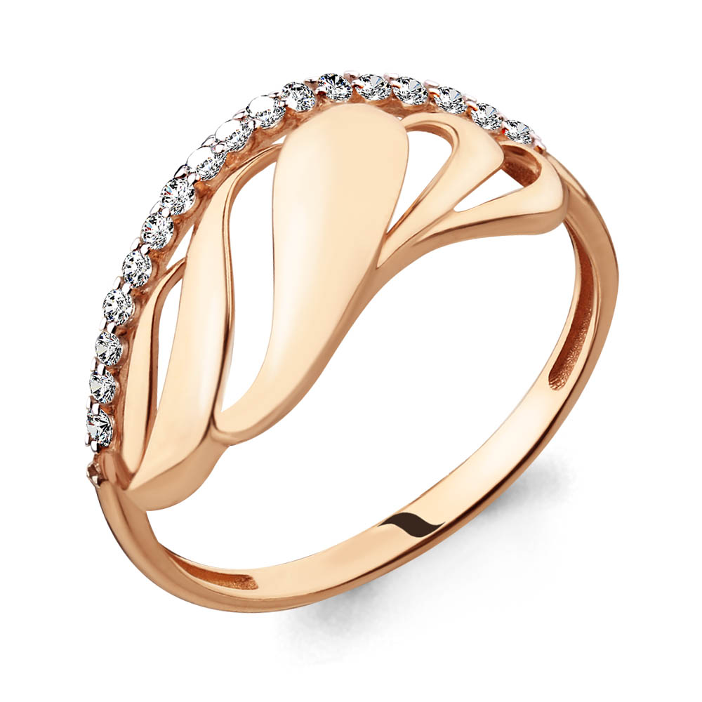 

Кольцо из золота р. 17,5 AQUAMARINE 64990А_585_кз, 64990А_585_кз