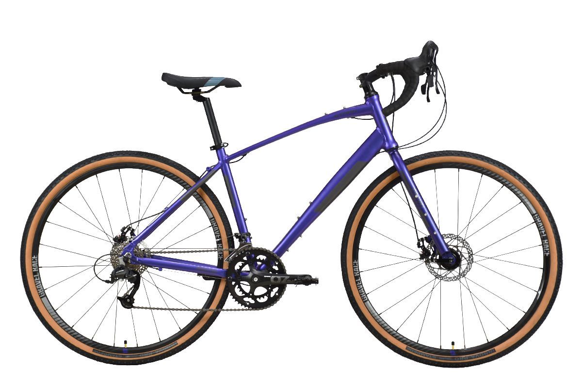 Велосипед Stark Gravel 700.1 D 2023 фиолетовый-черный 18
