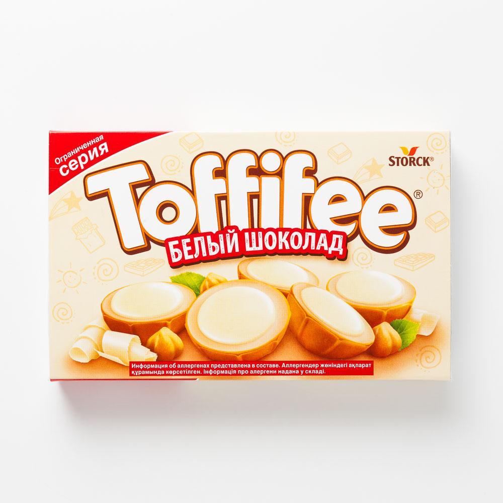 Конфеты Toffifee c лесным орехом с молочной начинкой и белым шоколадом, 125 г