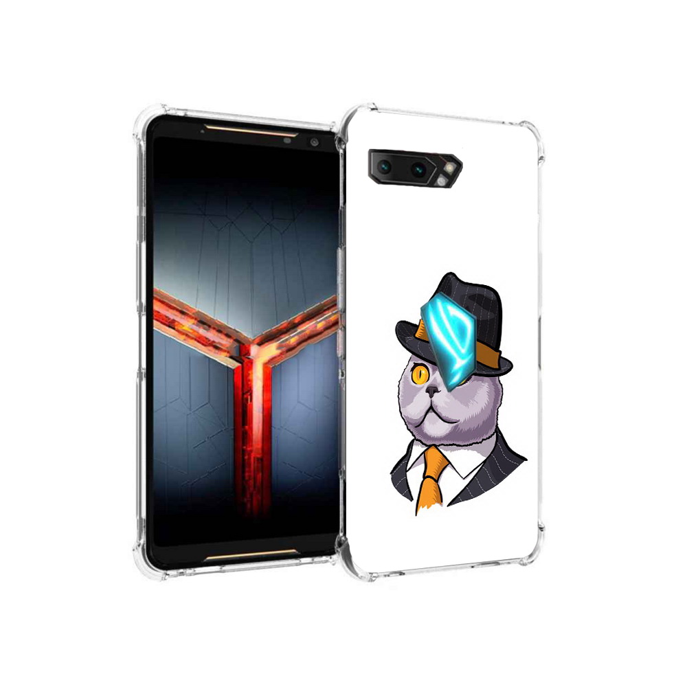 

Чехол MyPads Tocco для Asus ROG Phone 2 британец, Прозрачный, Tocco
