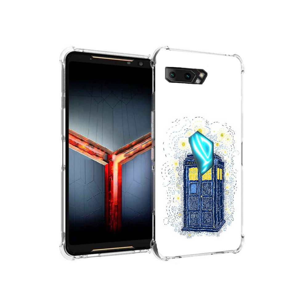 

Чехол MyPads Tocco для Asus ROG Phone 2 будка рисунок, Прозрачный, Tocco