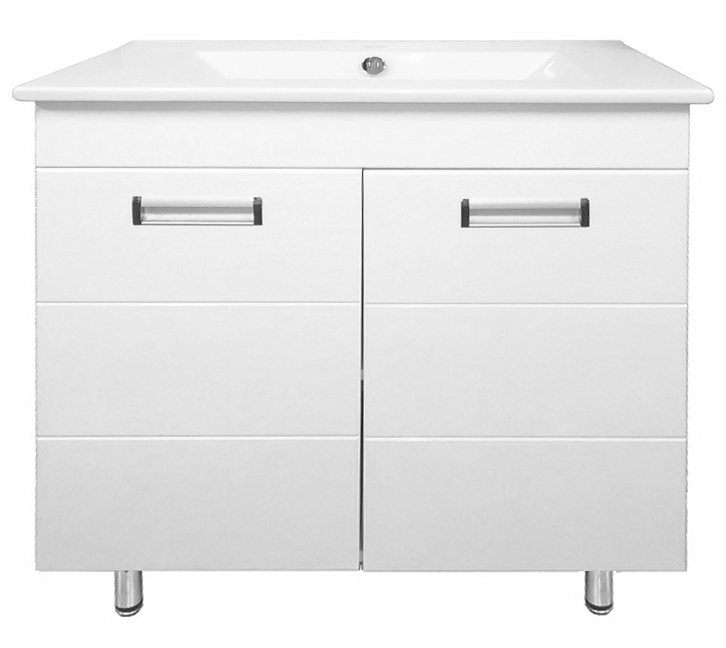 

Loranto Тумба Дина 75 (750х810х460) с раковиной QUADRO 75