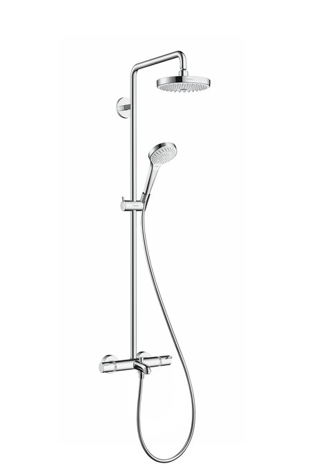 27351400 Croma Select S 180 2jet Showerpipe для ванны, белый/хром