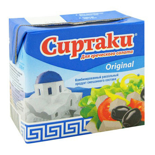 Комбинированный рассольный продукт Сиртаки Original для греческого салата 55% 200 г
