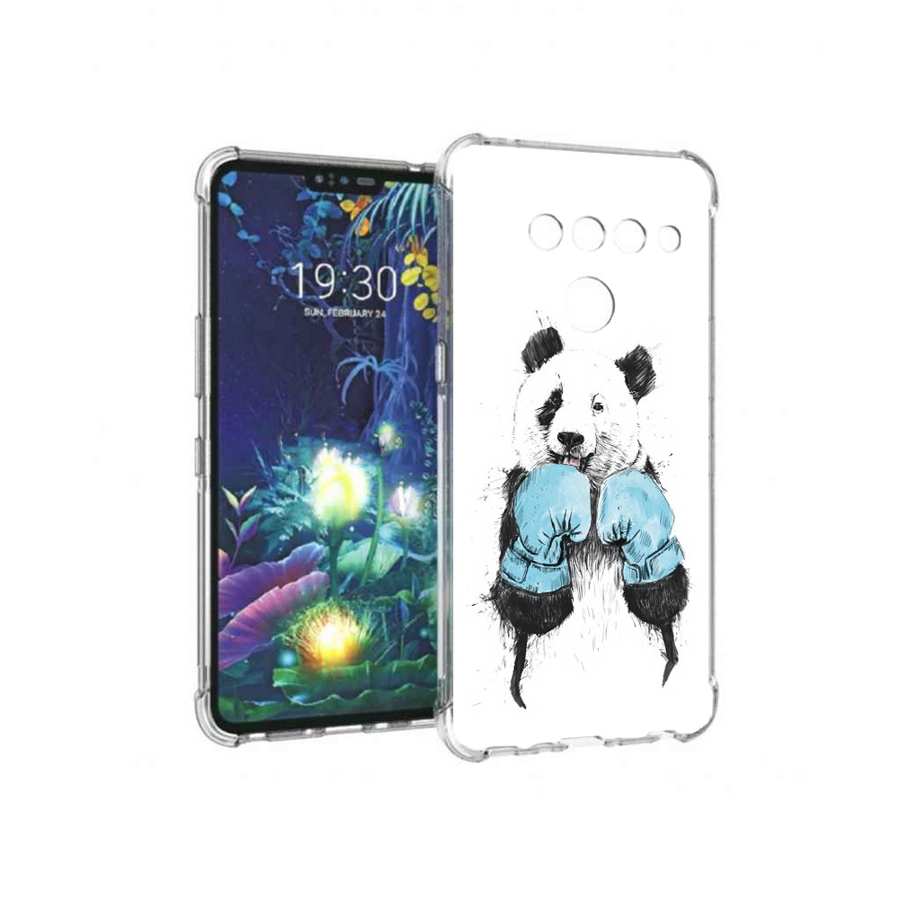 

Чехол MyPads Tocco для LG V50 ThinQ панда боксер, Прозрачный, Tocco