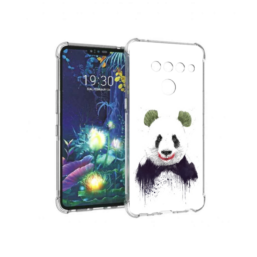 

Чехол MyPads Tocco для LG V50 ThinQ панда джокер, Прозрачный, Tocco