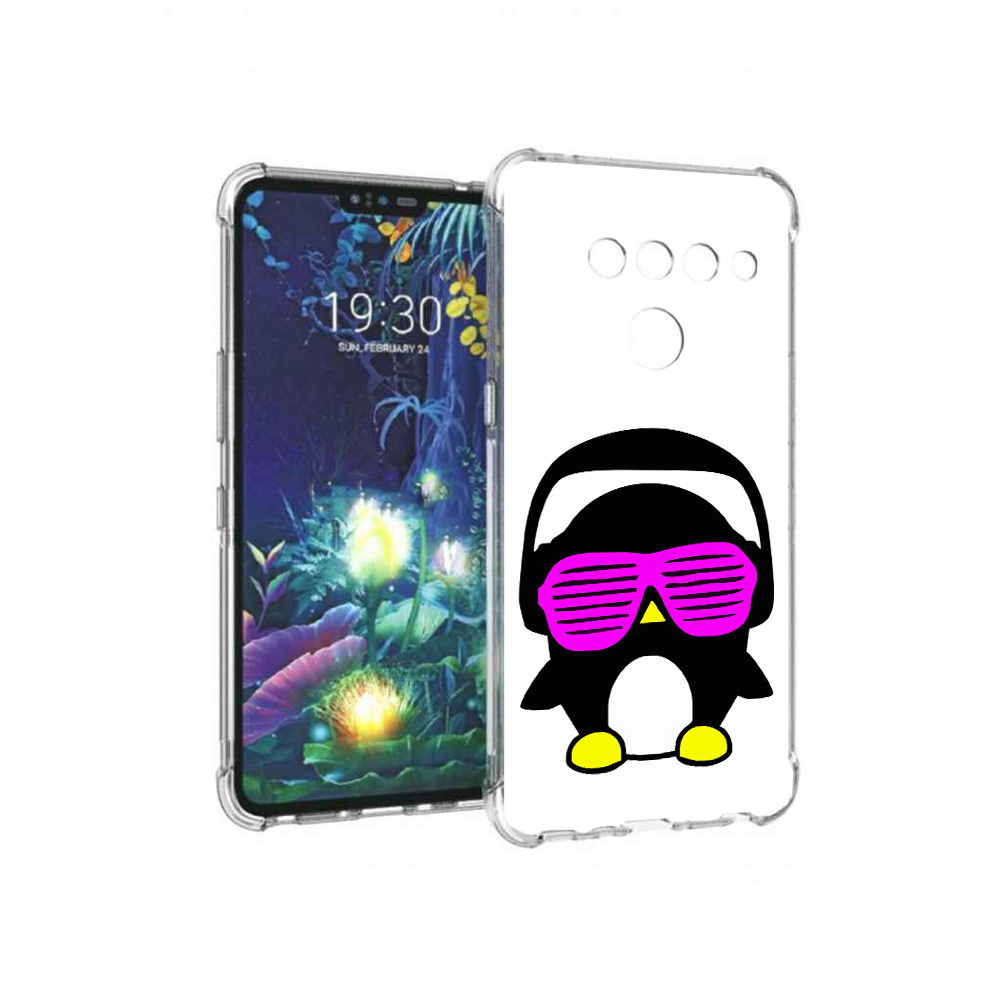 

Чехол MyPads Tocco для LG V50 ThinQ пингвин, Прозрачный, Tocco