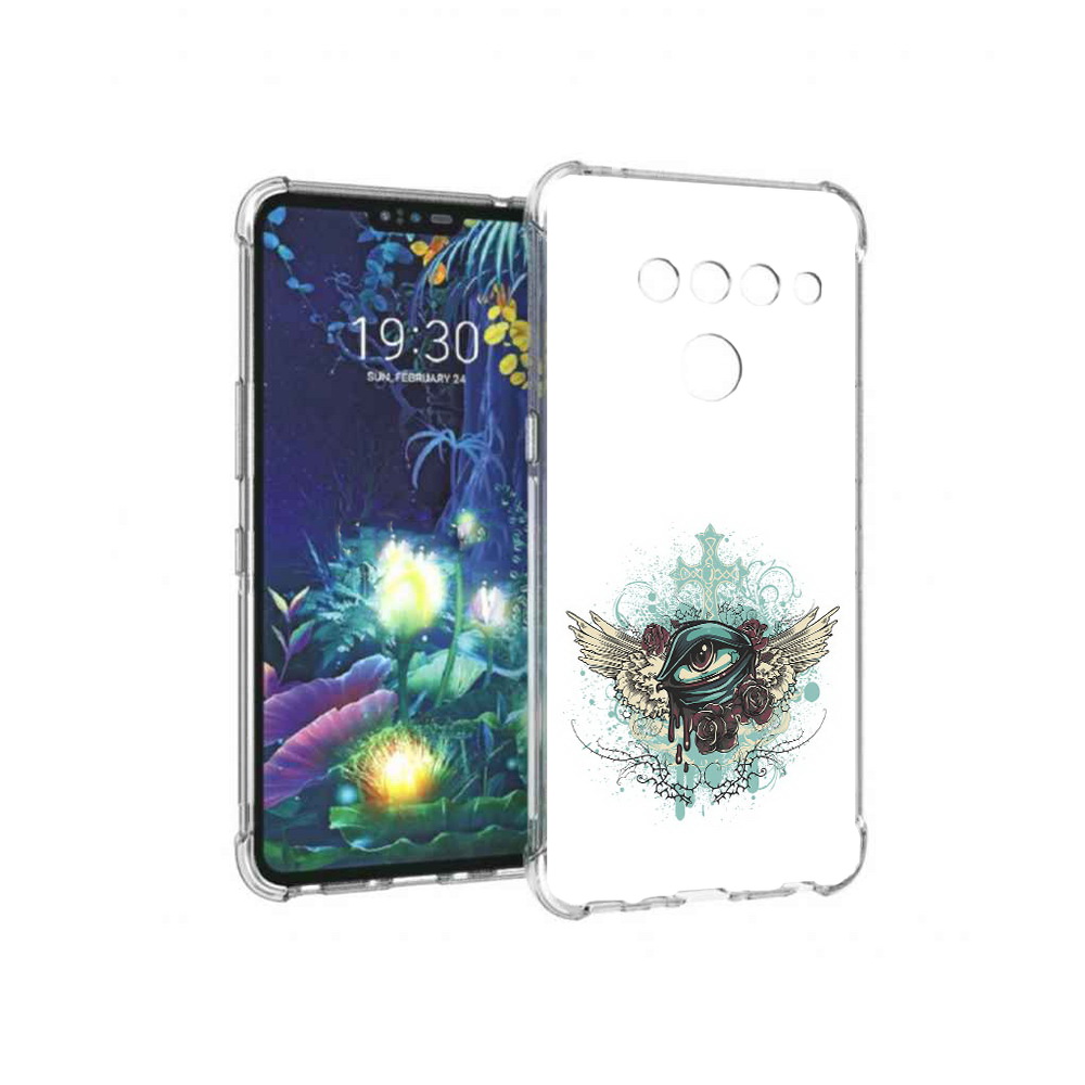 

Чехол MyPads Tocco для LG V50 ThinQ плачущий глаз с крыльями, Прозрачный, Tocco