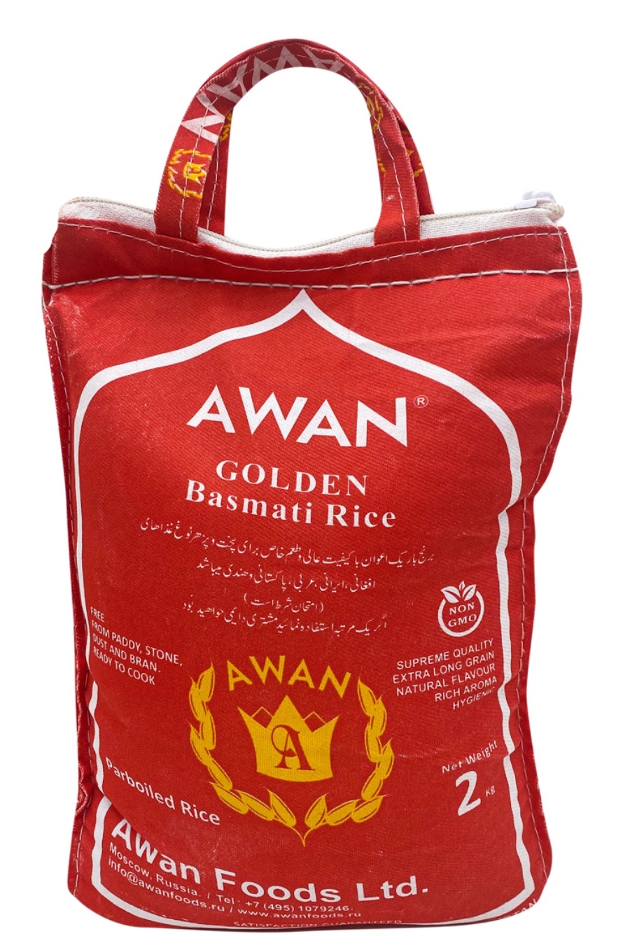 

Рис Awan Басмати Golden пропаренный 2 кг, 890051