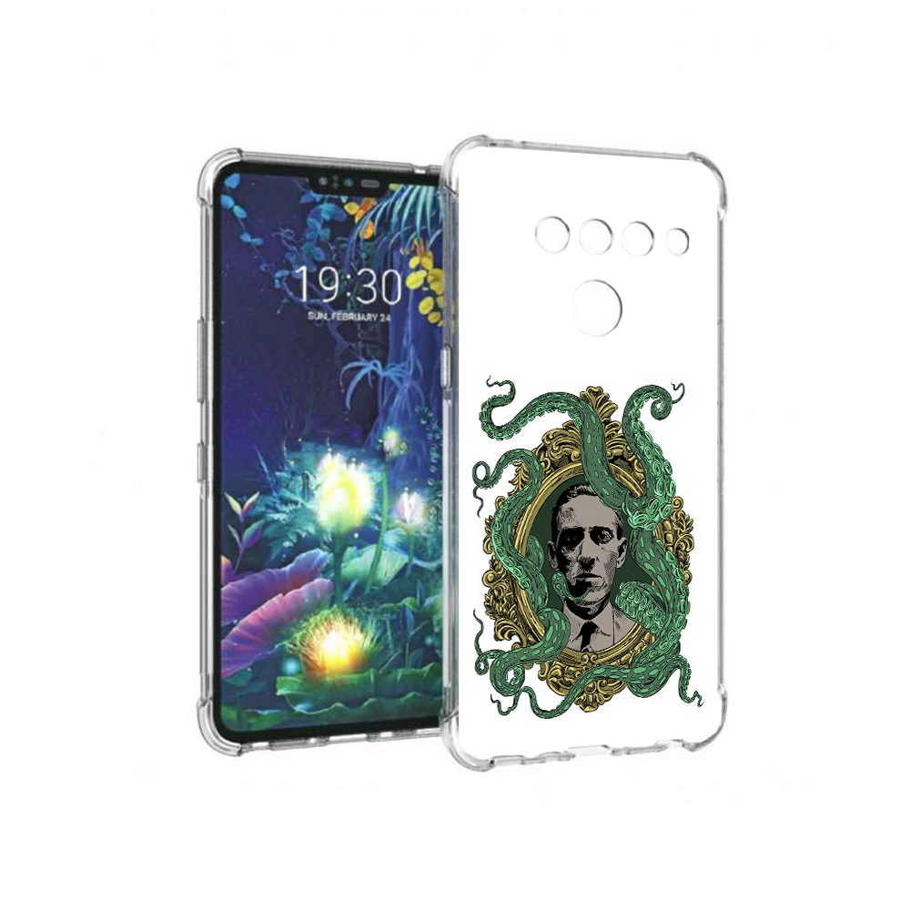

Чехол MyPads Tocco для LG V50 ThinQ портрет с кракеном, Прозрачный, Tocco