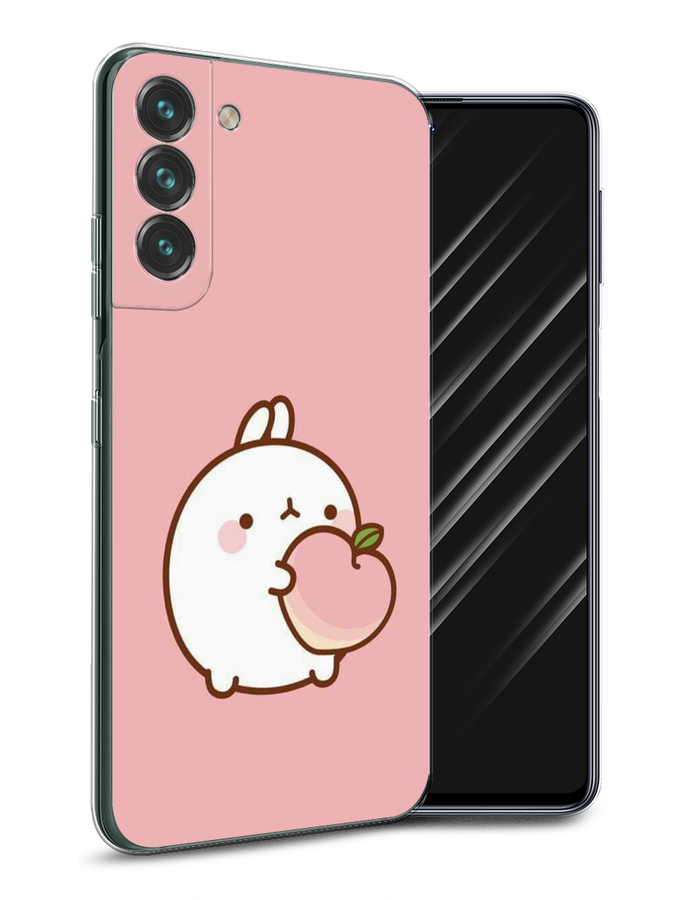 

Чехол Awog на Samsung Galaxy S22 / Самсунг S22 "Кролик с персиком", Розовый;бежевый, 2103850-1